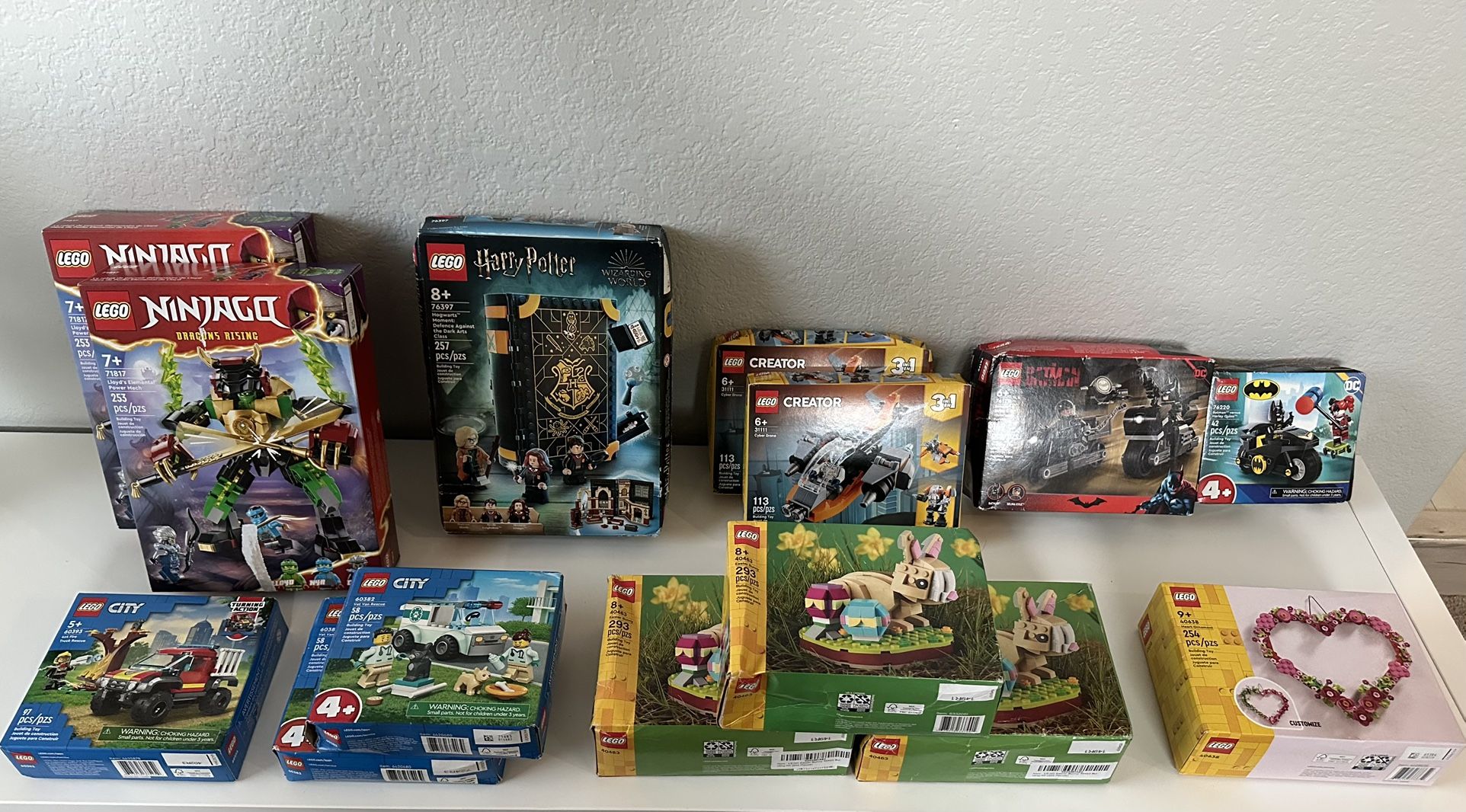 LEGO Sets - Harry Potter, Ninjago, City, Creator 3in1, Batman, and Seasonal