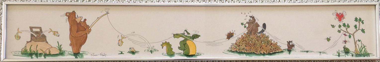 Original Robert Marble Artwork “The Fishing Hole”