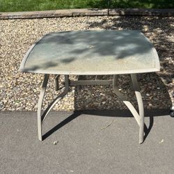 Outdoor Glass Table 