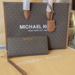 💯Authentic!!! Brand New!!! Michael Kors Mirella Medium Tote Purse With A Matching Wallet