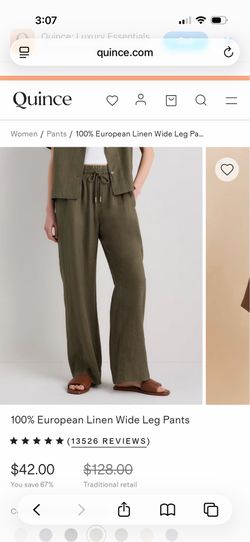 NWT Quince linen pants