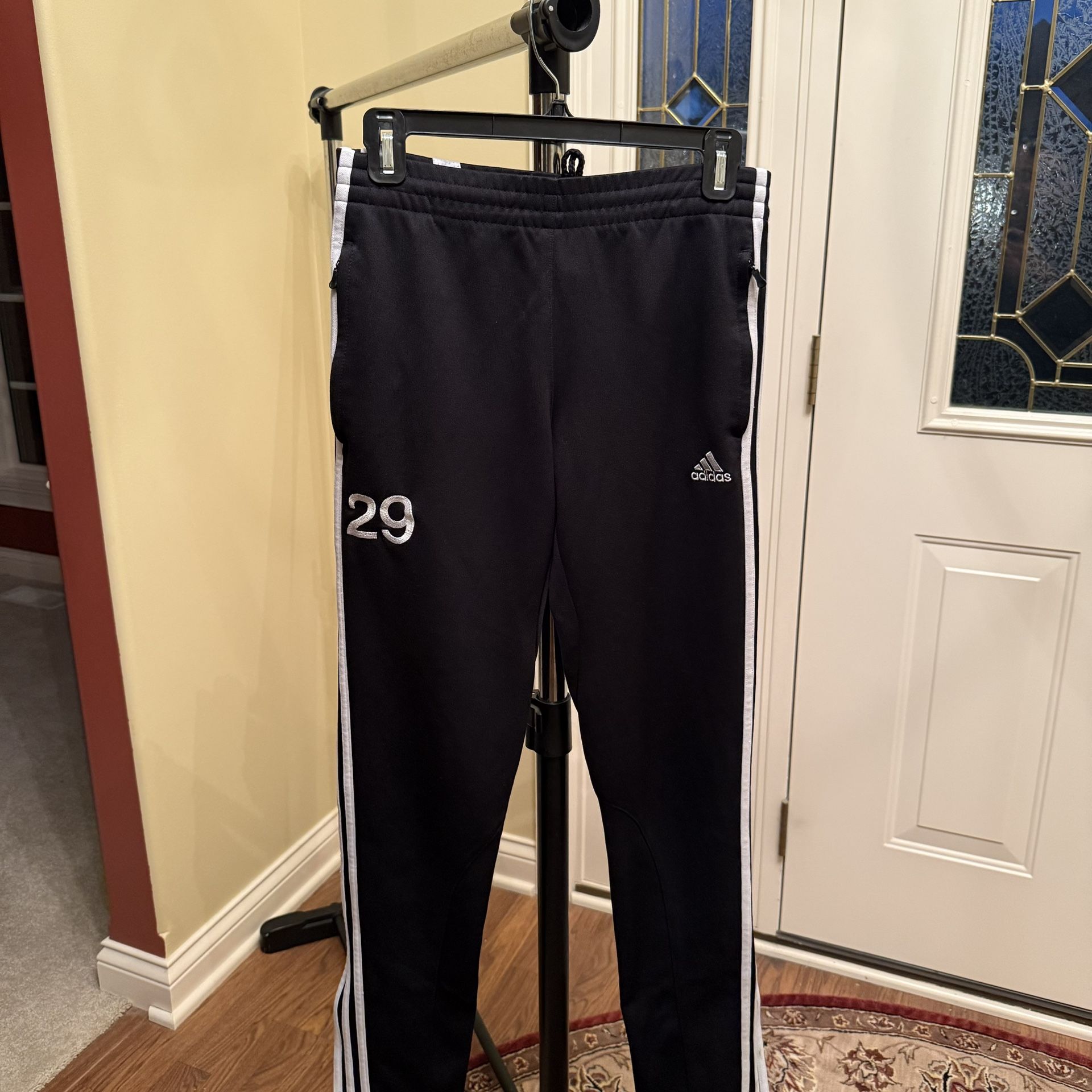 Adidas 29 black and white track pants #trackpants