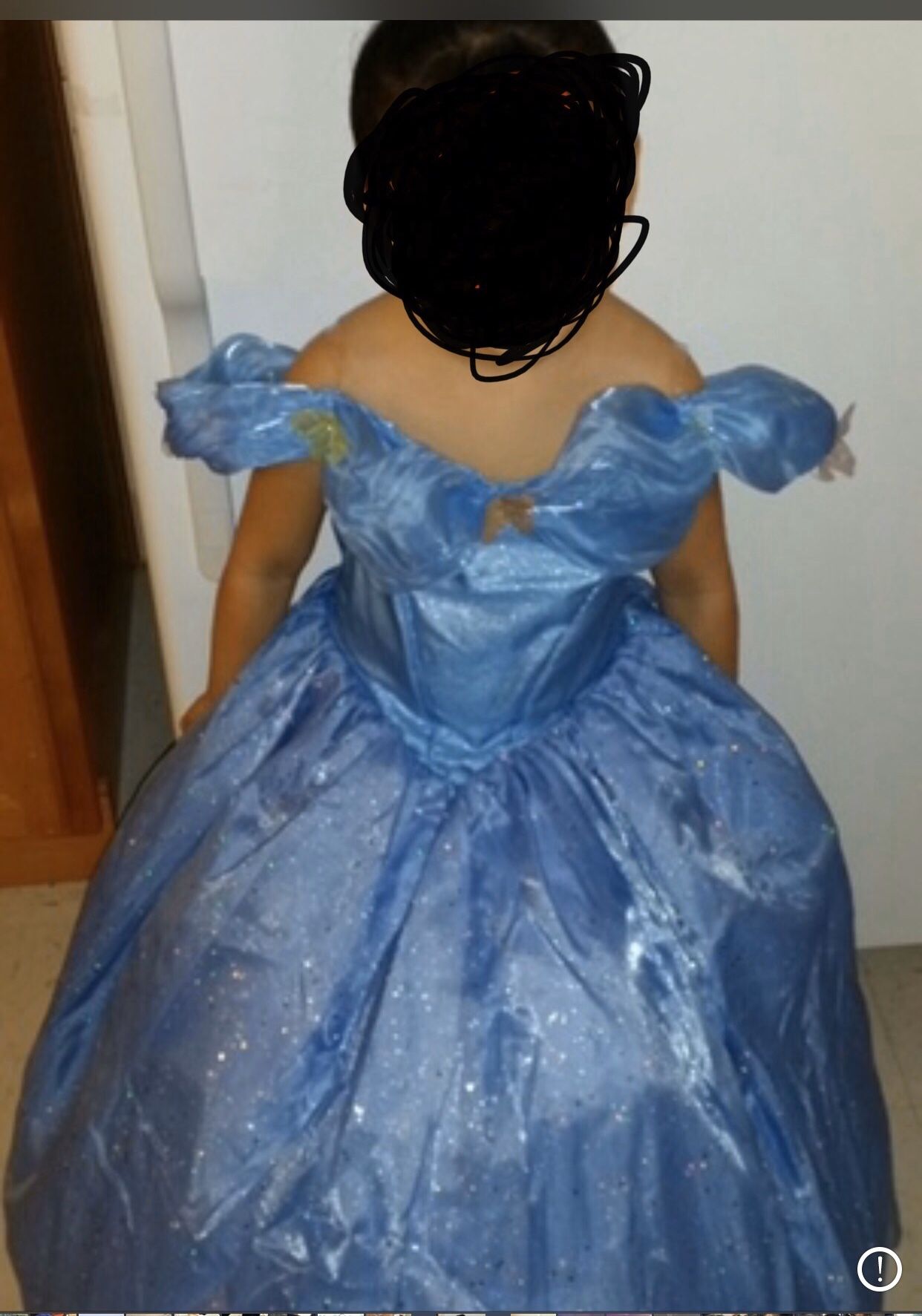 Cinderella deluxe costume size small 4-6x