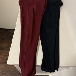 Set Of 2 Fleece Lined Leggings