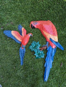 Wall Art Bird Parrot Figures Home Decor