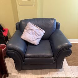 Leather Sofa And Chair