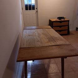 Antique Redwood Folding Table!