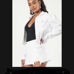 White Jean Jacket