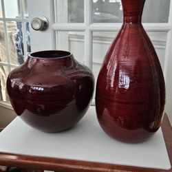 2 Very Nice Lacquer Vases