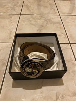 GG Supreme Gucci Belt w G buckle