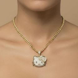 14K gold Hello Kitty pendant