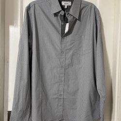 Grey Printed Men’s Dress Shirt