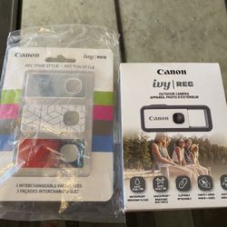 Canon Outdoor Camera and Set Of 3 Faceplates