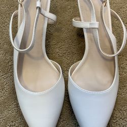 White Heels Size7.5