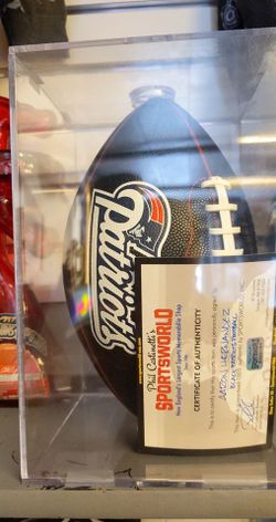 Aaron Hernandez authentic autographed football 🏈 serious inquires only patriots history 1of a kind