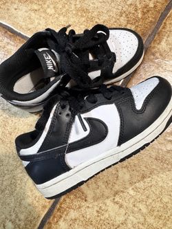 Nike Dunk Low Toddler Sneakers Black White