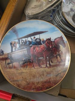 Collectible hand painted plates