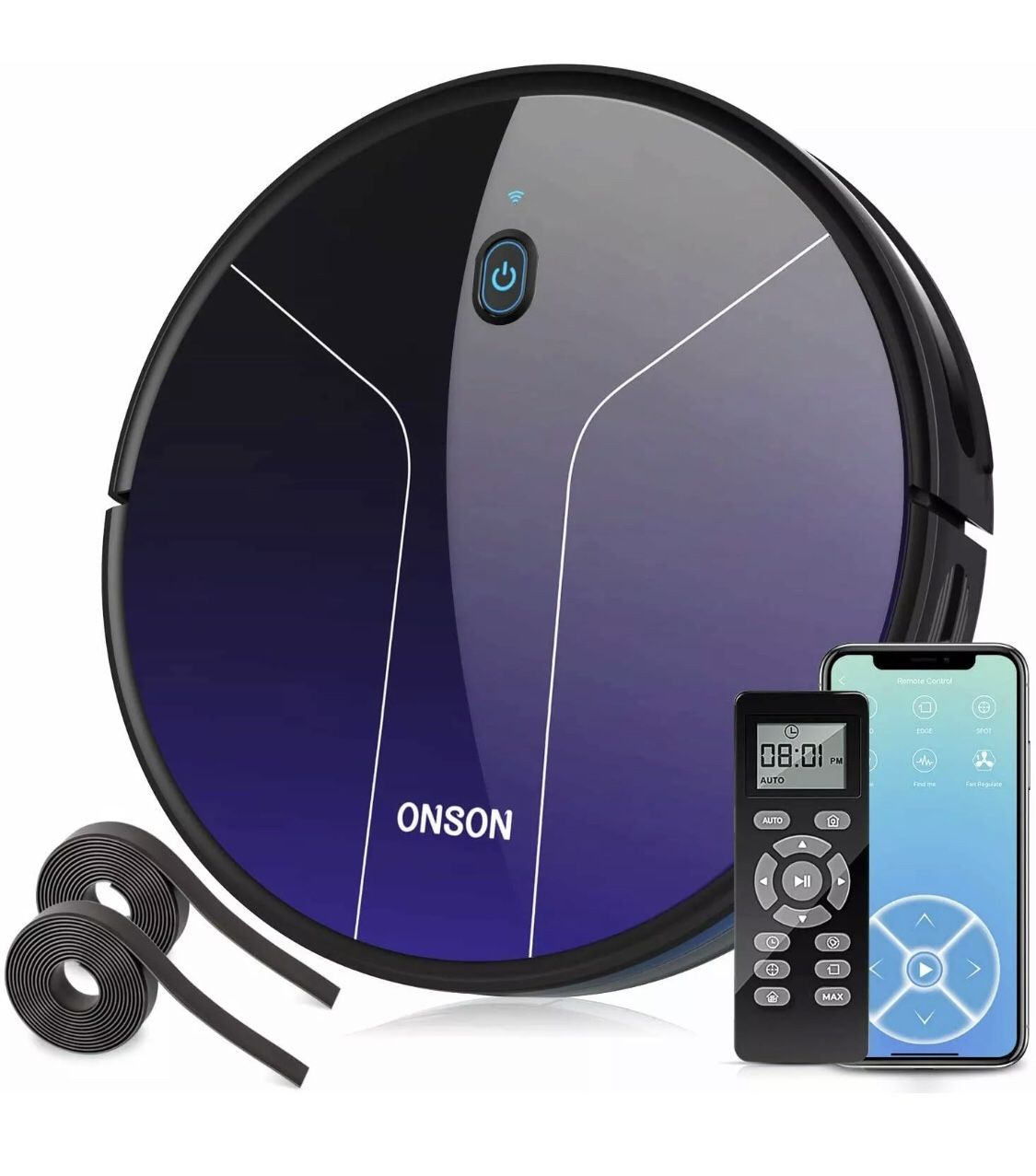 ONSON J20C 2100Pa Robotic Vacuum 360° Smart Sensor Protection