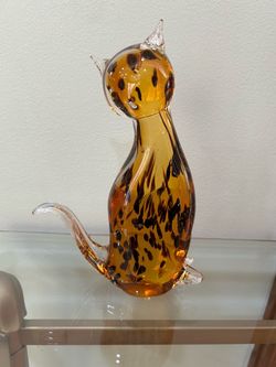 Fifth Avenue Crystal Glass Cat