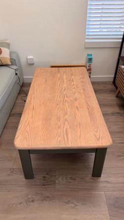 Wooden coffee table