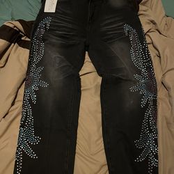 Vale rhinestone denim