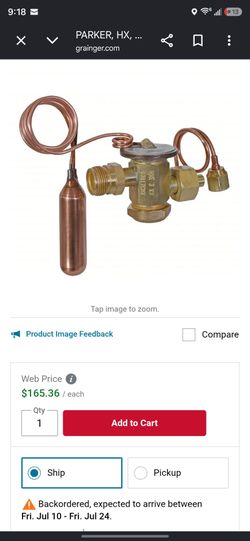 Thermostatic expansion valve R22 ¼