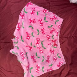 womens plush lounge shorts