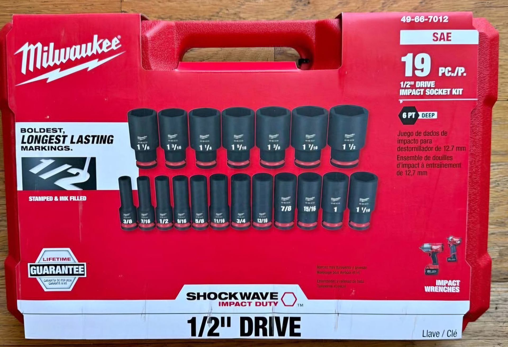 Milwaukee 1/2 socket set