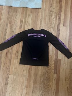 Purple and black matty boy chrome hearts long sleeve