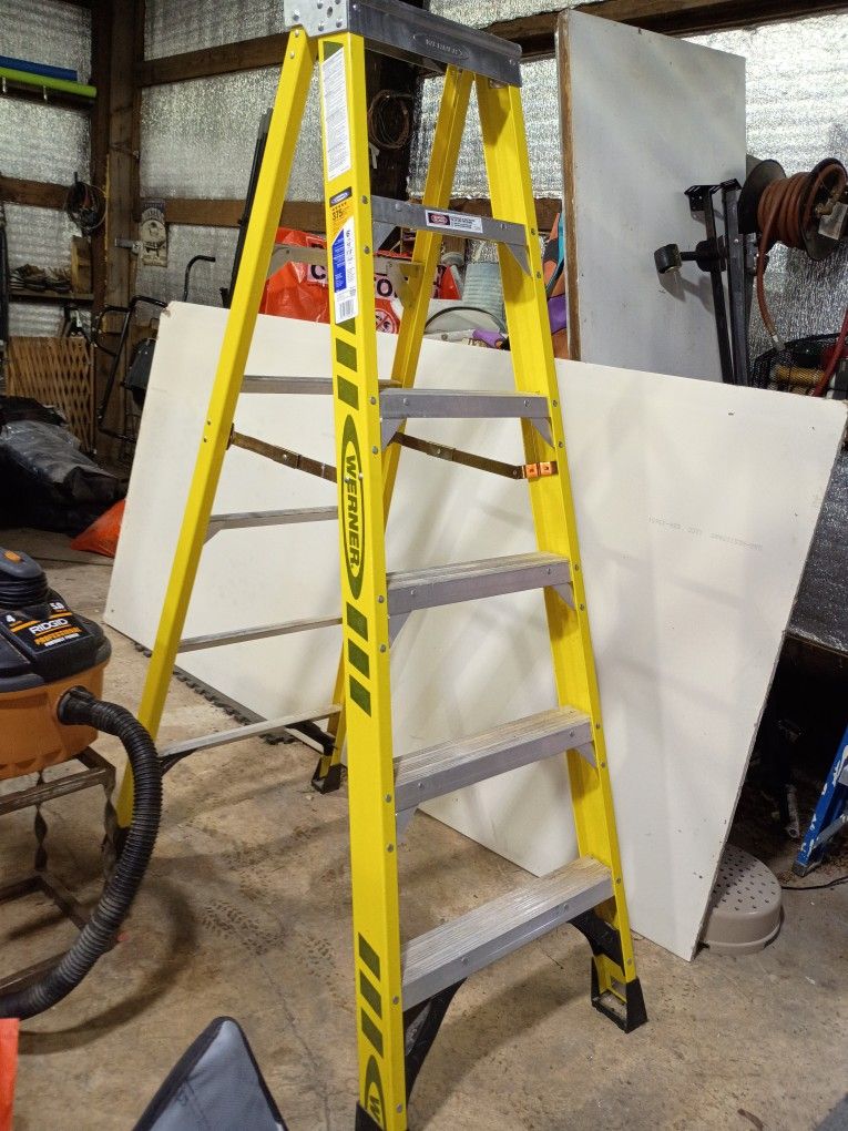 Werner Fiberglass 6 Foot Ladder 