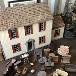 Antique To Scale Dollhouse Real Furniture!
