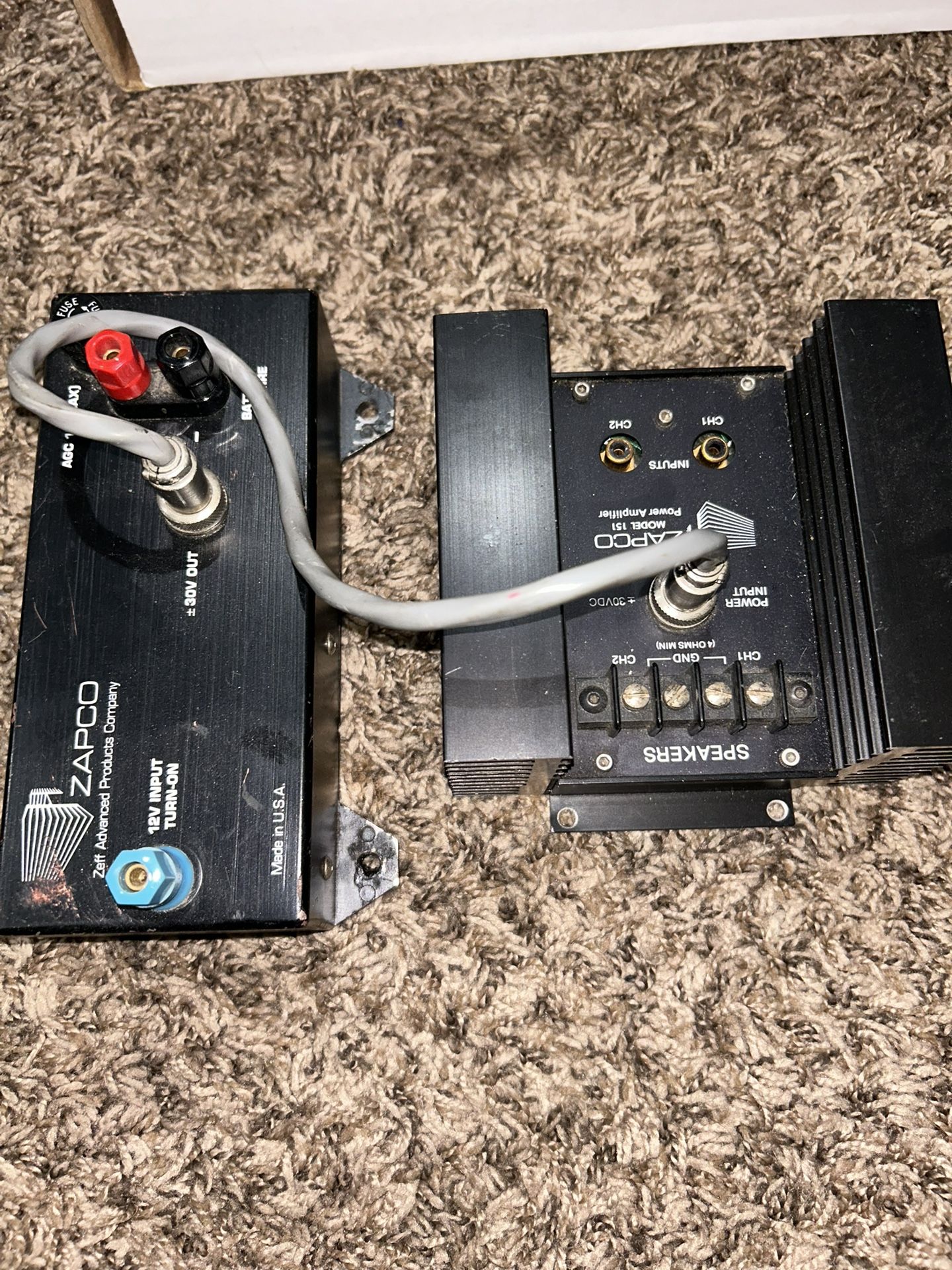 Zapco 2 Piece 150 Watt Amp With Axi Crossover