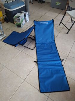 OceanSide Folding Beach Lounge Mat Chair