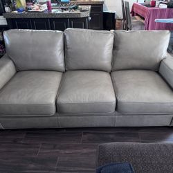 Leather Couch & Chair