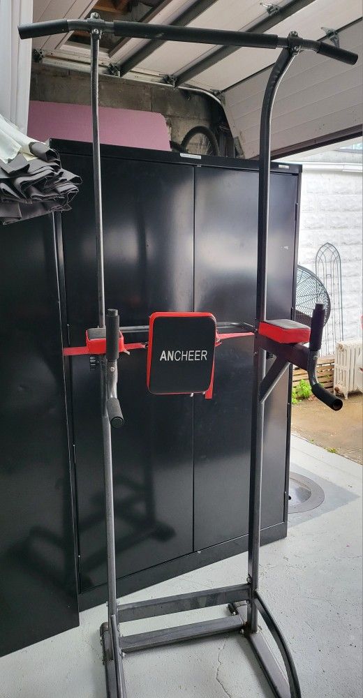 Ancheer DIP Station Chin up Bar Power Tower Pull Push Home Gym Fitness Core