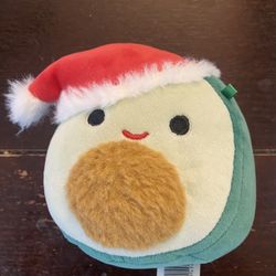 Squishmallow 2021 Austin The Avocado Santa Christmas rare