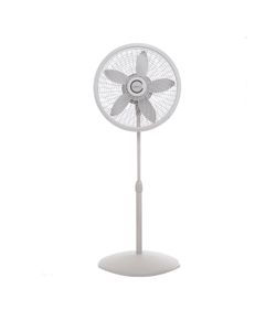 LASKO 18” Stand 3-Speed Fan With Cyclone Grill, White