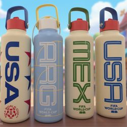 FIFA World Cup 2026 Souvenir Water Bottle - USA / Mexico / Argentina