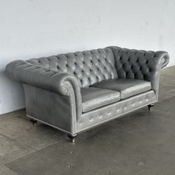 Ethan Allen Mansfeld Leather Sofa -Delivery Available