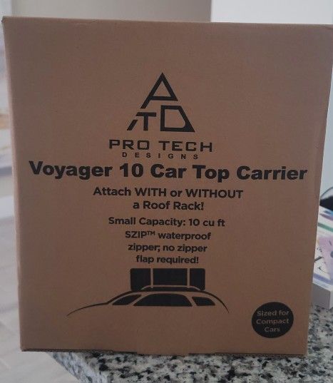 Brand New !10 Cubic Feet Waterproof Rooftop Cargo Roof Bag, No Roof Rack Needed