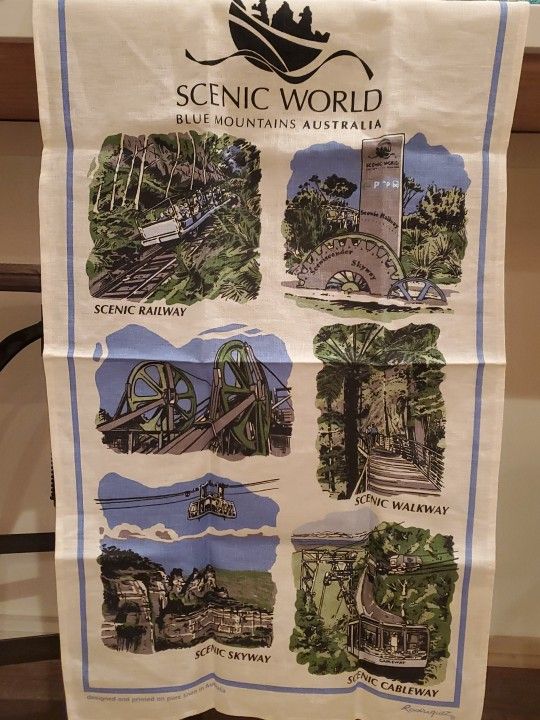 Australia Scenic World Wall- Hanging Poster Like Linen Tablecloth Art