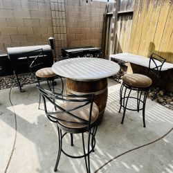 Outdoor Table With Bar Stools
