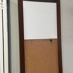 Wall White board cork board
