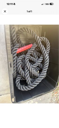 Battle Rope for Home Gym Workout - 1.5 Inch 30Ft Heavy Weighted