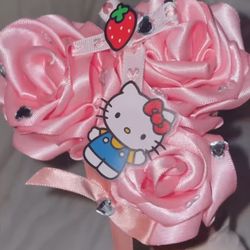 Handmade ribbon roses 3 for 15$ any design comes with sent/gems/tissue dm for custom bundles