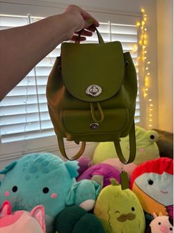 Green Coach backpack