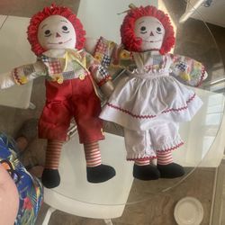 Original 70’s Raggedy Ann & Andy Dolls