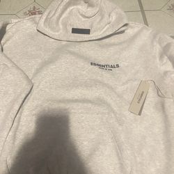 Light oatmeal essential hoodie