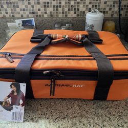 Rachael Ray Lasagna Lugger, Insulated Casserole Carrier for Parties, Fits 9"x13" Baking Dish Orange