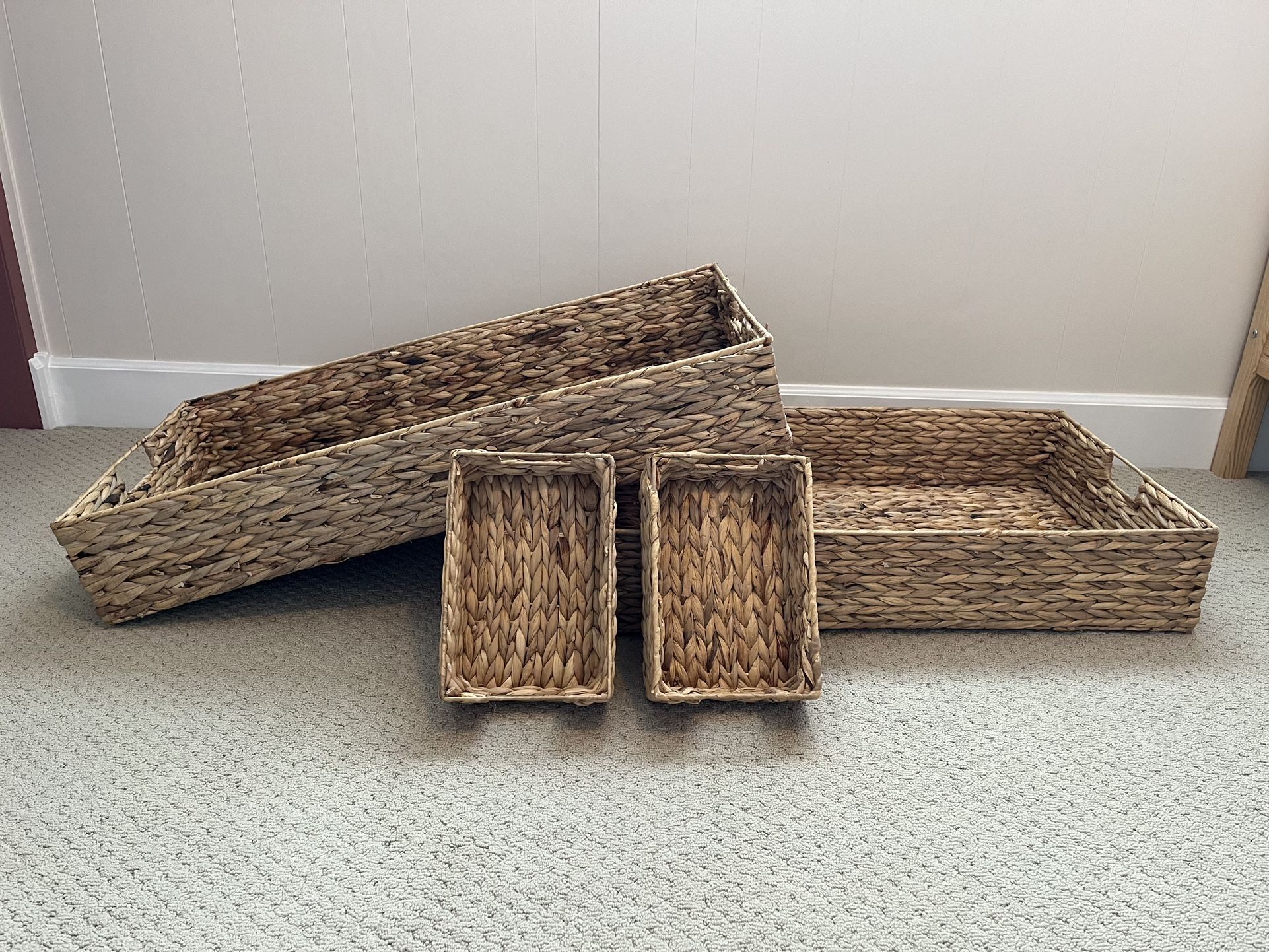 Water Hyacinth Storage Bins with Handles